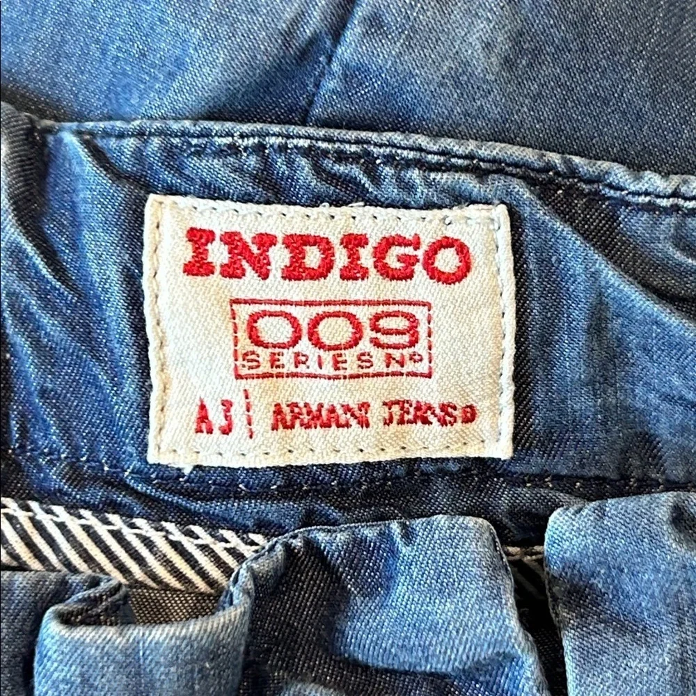 Armani Jeans Indigo series 009 Italy drawstring pants size 27